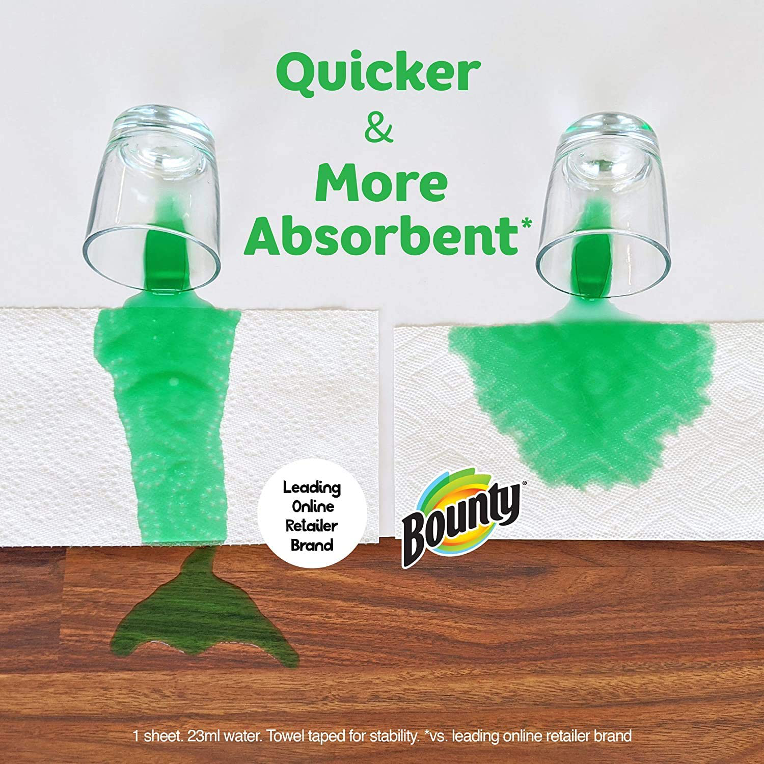 Bounty Quick-Size Paper Towels, 12 Family Rolls = 30 Regular Rolls