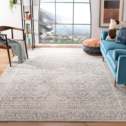 Safavieh Tulum Collection TUL264C Moroccan Boho Distressed Non-Shedding Stain Resistant Living Room Bedroom Runner, 2' x 9' , Ivory / Terracotta