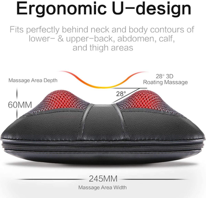Neck and Back Massager Pillow, Shiatsu Kneading Massage with Heat for Shoulders, Lower Back, Waist, Legs, Foot and Full Body Muscle Pain Relief, VIKTOR JURGEN Unique Gifts for Men, Women