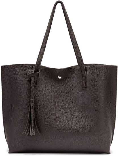 Women's Tote Bags Top Handle Satchel Handbags Faux Leather Tassel Shoulder Purse