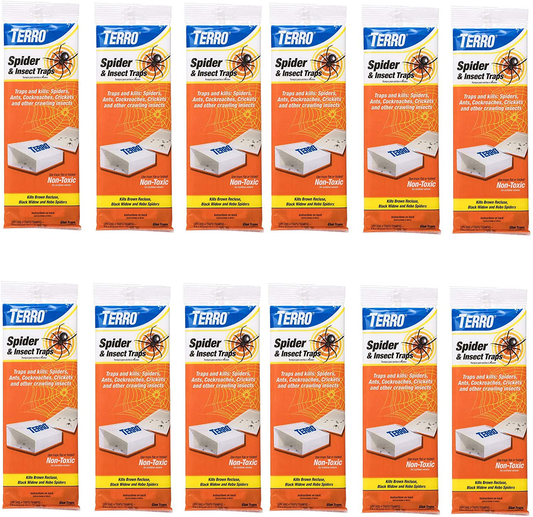Terro T3206 Spider & Insect Trap (4 Count) (12 Pack)