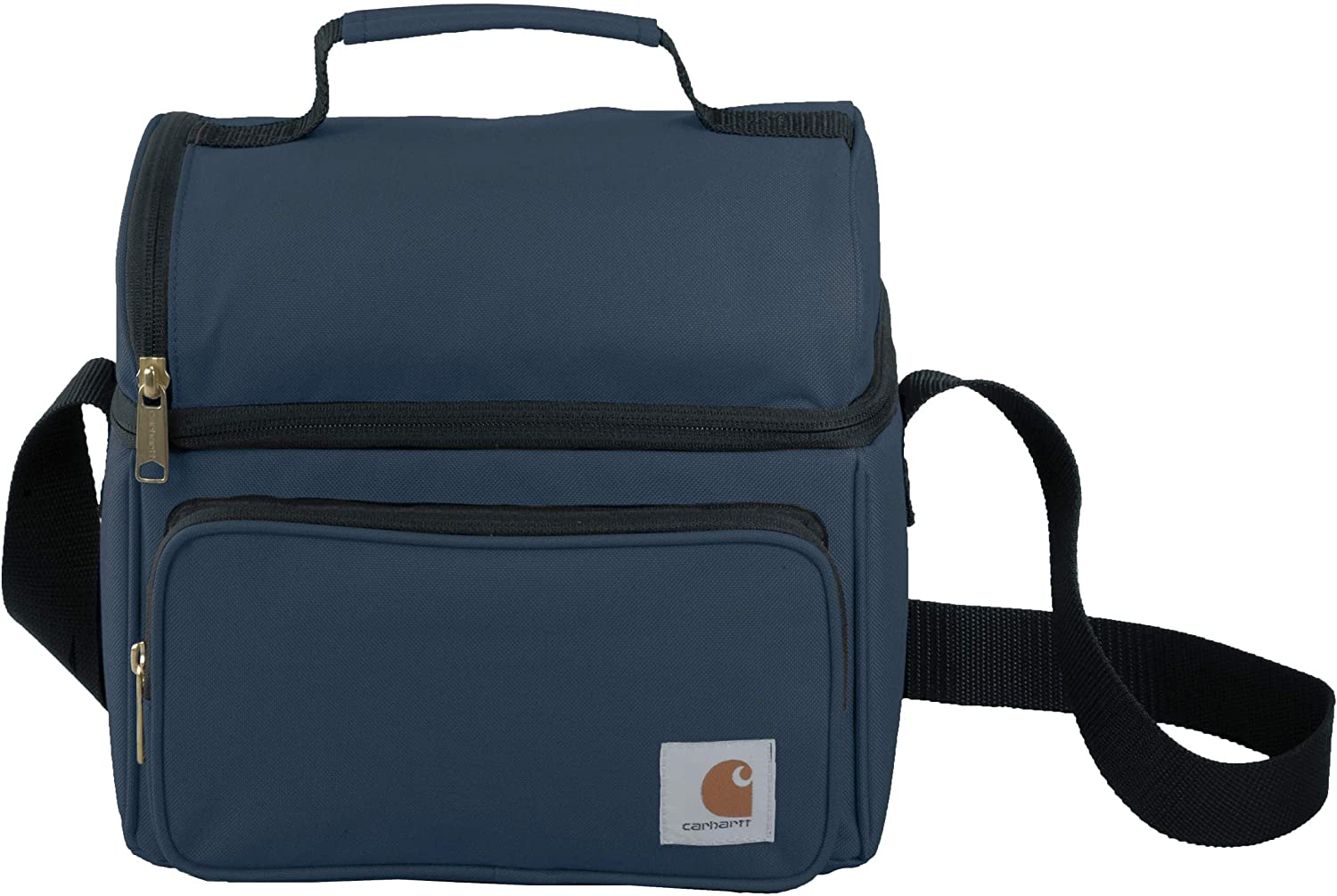 Carhartt Deluxe Dual Compartment Insulated Lunch Cooler Bag, Black