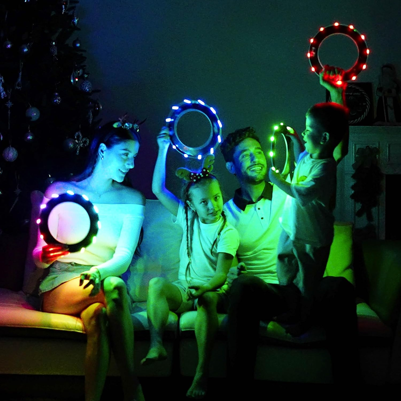 Flying Ring - RGB Multi Colors, Waterproof, Soft & Lightweight Frisbee Toy