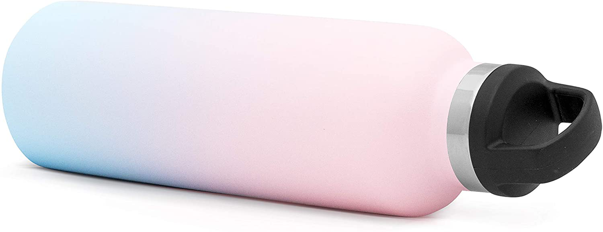 Simple Modern Insulated Water Bottle with Handle Lid Reusable Ascent Narrow Mouth Stainless Steel Thermos Flask, 20oz Handle Lid, Ombre: Sweet Taffy