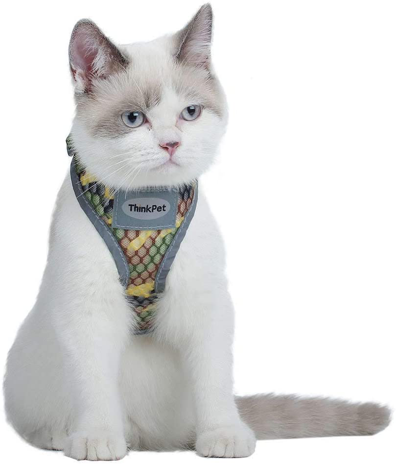 Reflective Breathable Soft Air Mesh No Pull Puppy Harness For Small To Medium Dogs And Cats