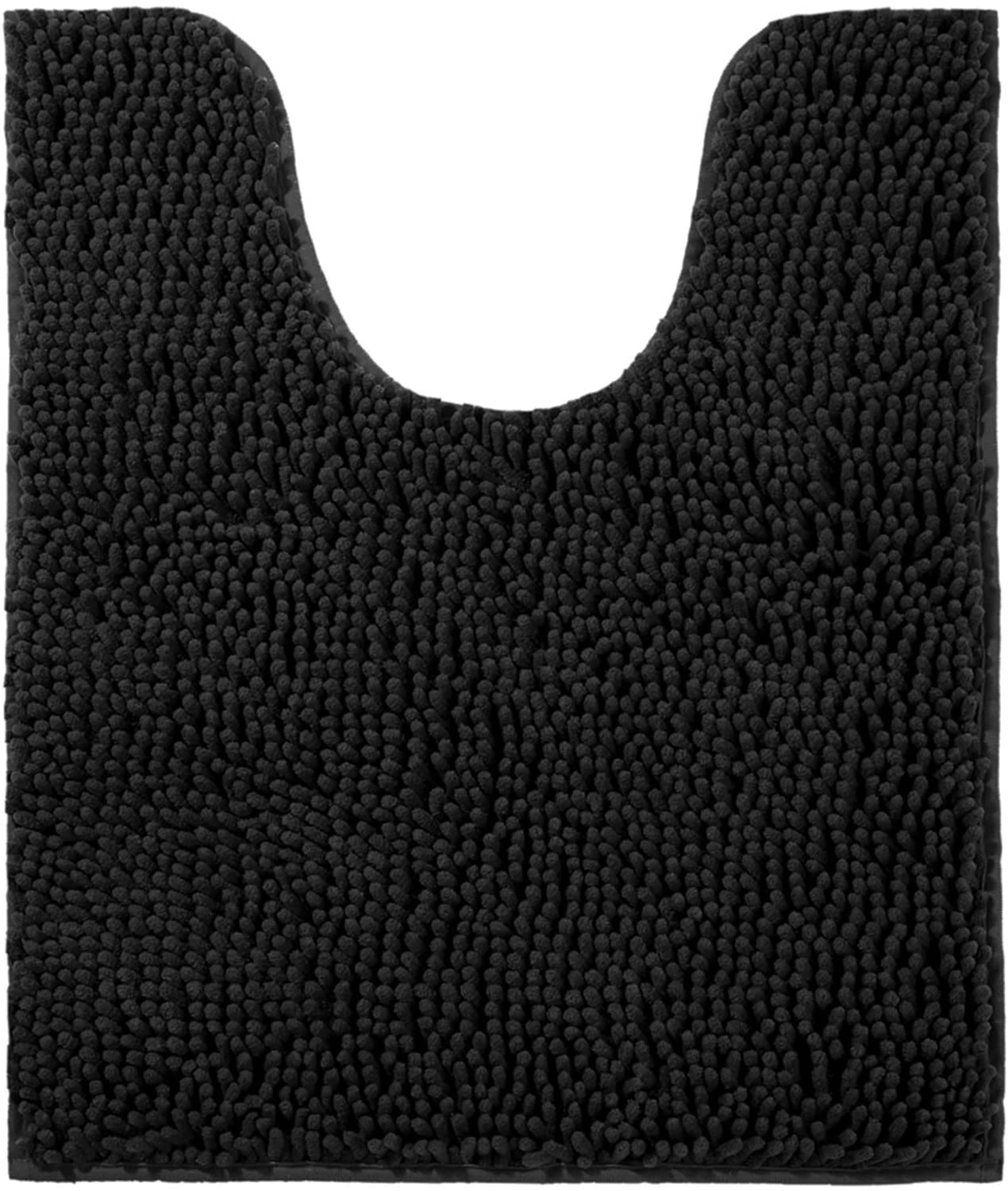 Bath Rugs Floor Non Slip Curved Bathroom Mat  Microfiber Plush Super Water Absorbent Machine Wash/Dry Shaggy Carpet for Toilet 