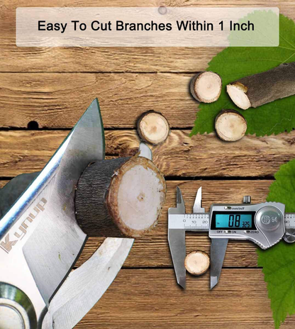 Kynup 8.6" Gardening Shears, Professional Bypass Pruner Hand Shears, Tree Trimmers Secateurs, Hedge & Garden Shears, Clippers for Plants, Gardening, Trimming, Garden Tools (Red)