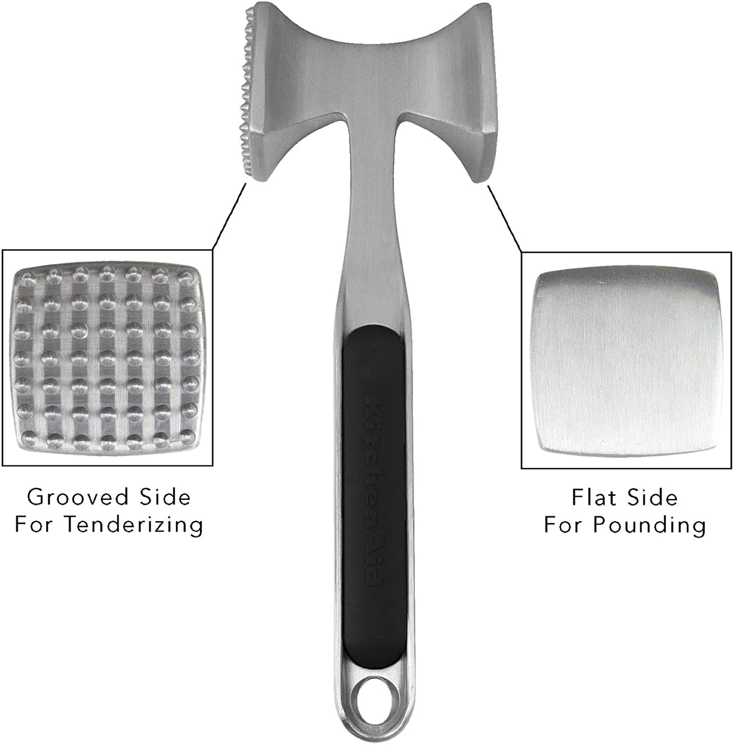 KitchenAid Gourmet Meat Tenderizer, One Size, Black