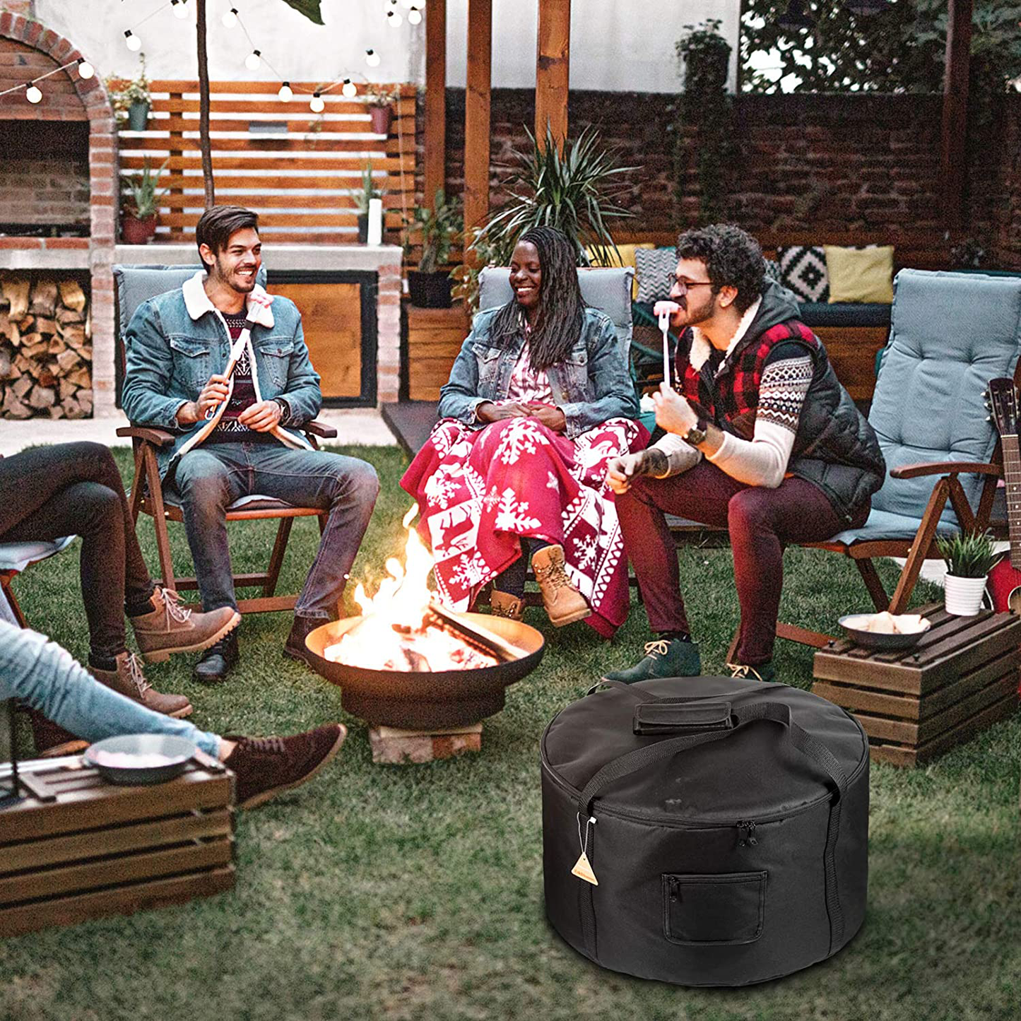 Carrying Bag for Outland Firebowl 863 Outdoor Portable Propane Fire Pit Carrying Bag for Firebowl 864 Water-Resistant 21 Inch Gas Fire Pit Carry Bag for Outland Fire Bowl