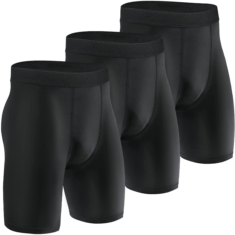 3 Pack Men's Compression Fitness Shorts