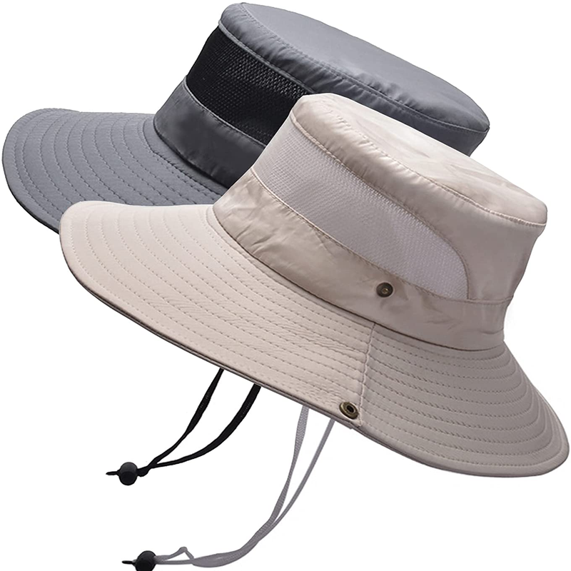 Fishing Sun Bucket Hat for Men or Women 3” Wide Brim UPF 50+