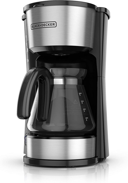 BLACK+DECKER CM0755S, 5-Cup, Silver