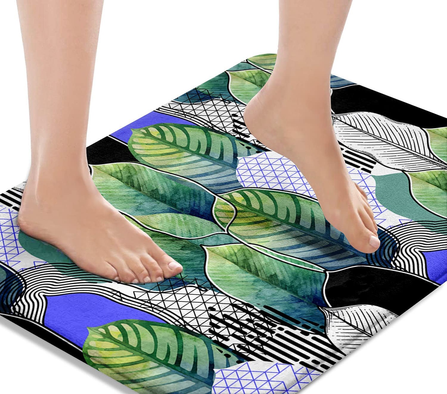 Bath Mats for Bathroom, Bathroom Mats Rugs Non-Slip,  Washable Cover 