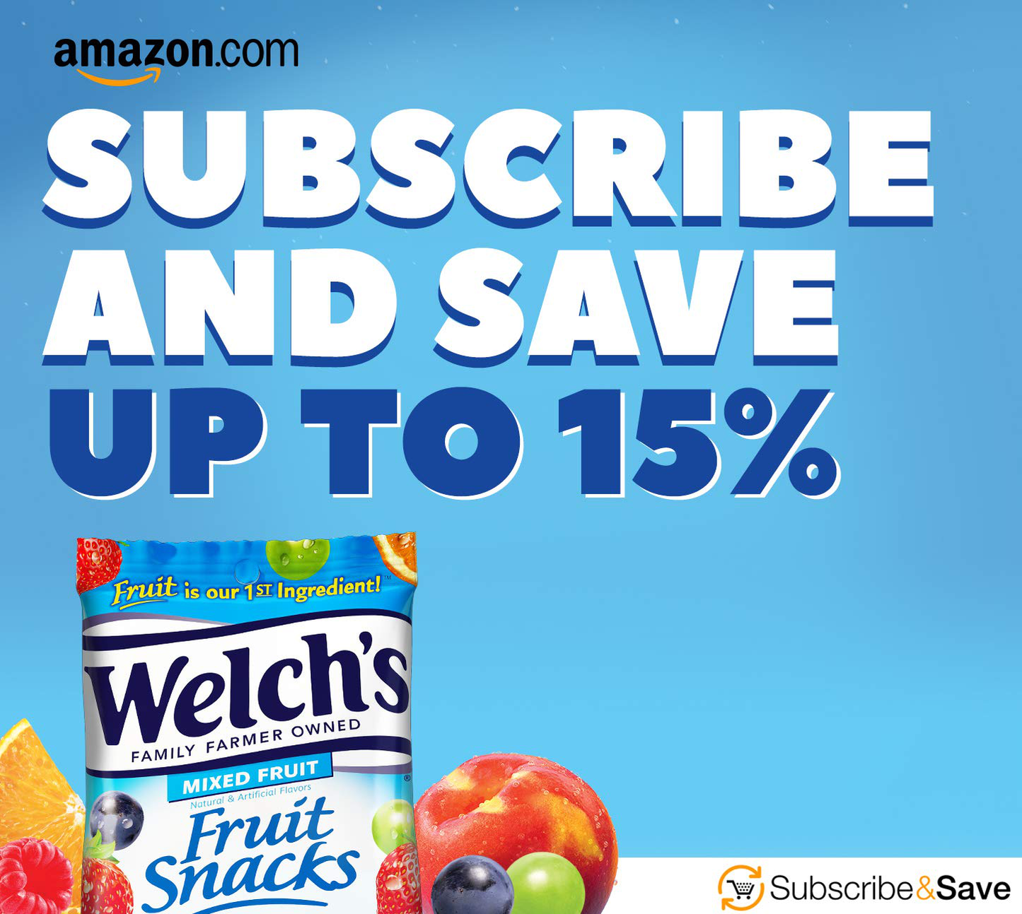 Welch's Fruit Snacks, Berries 'n Cherries, Gluten Free, Bulk Pack, 0.9 oz Individual Single Serve Bags (Pack of 40)