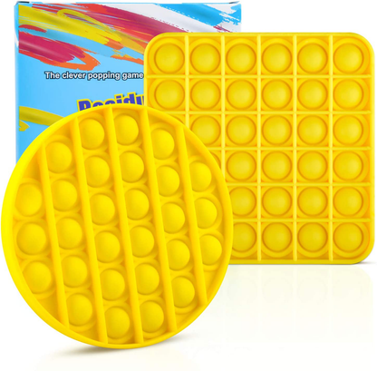 Silicone Push Pop It Fidget Toy - Sensory, Anxiety Relief Toys