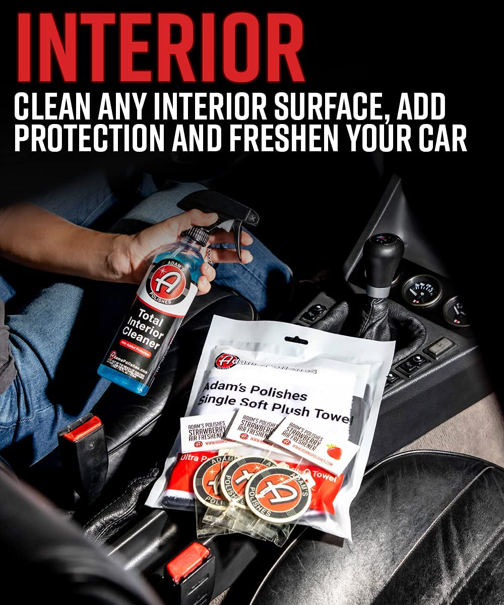 Adam's Arsenal Builder 21 Item Car Wash Kit - Detailing & Cleaning Kit W/ Foam Gun Wash Soap Car Wax Glass Window Cleaner Tire & Wheel Cleaner Interior Cleaner Towels Tire Shine
