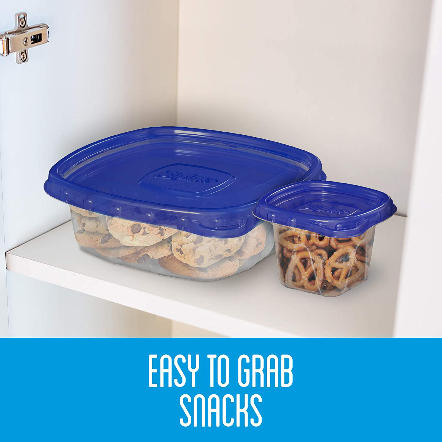 Ziploc Food Storage Meal Prep Containers Reusable for Kitchen Organization, Smart Snap Technology, Dishwasher Safe, Mini Rectangle, 4 Count