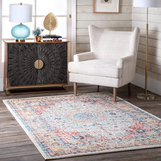 nuLOOM Paisley Verona Vintage Persian Area Rug, 4' x 6', Gold