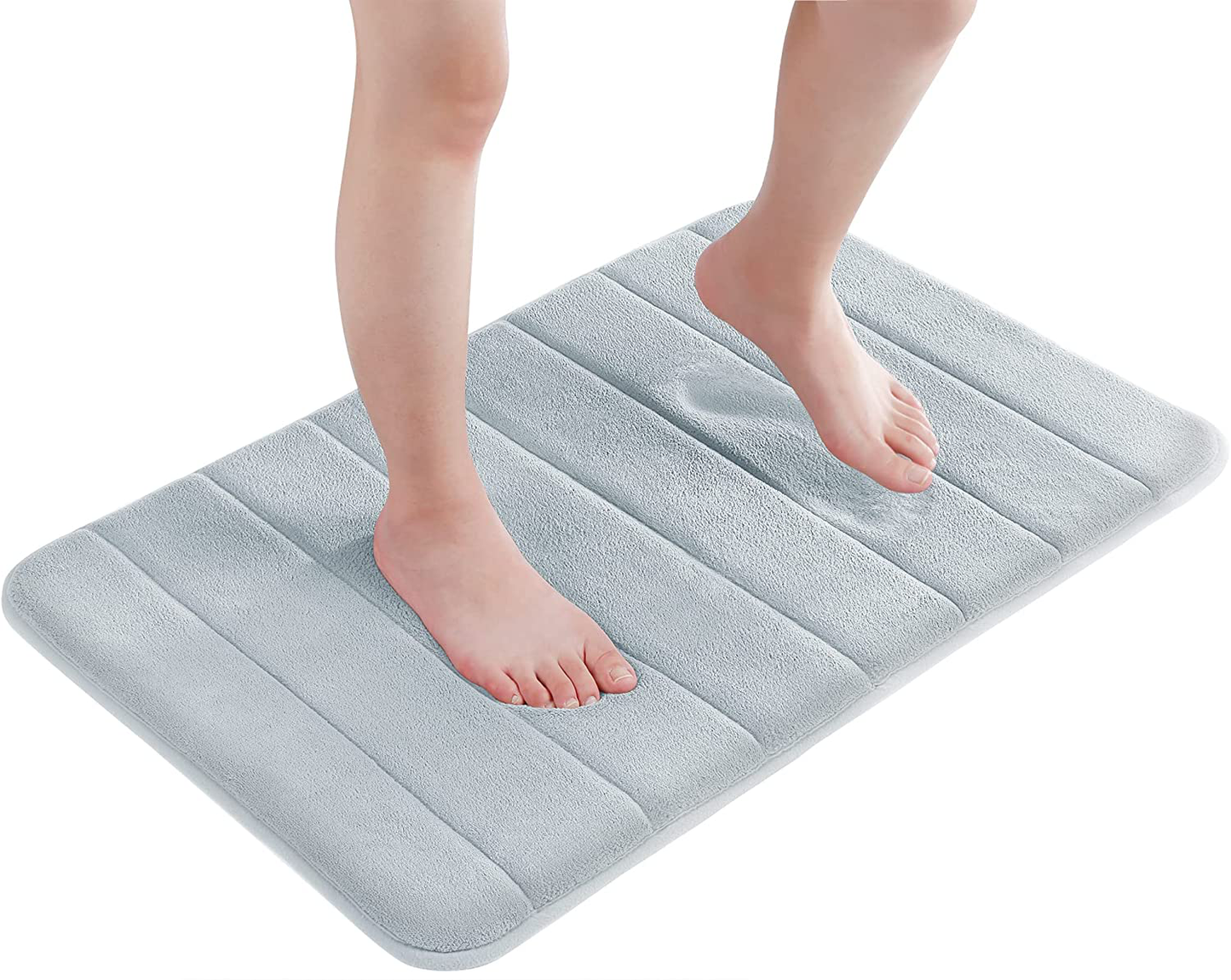 Memory Foam Bath Mat Rug, Comfortable, Soft, Super Water Absorption, Machine Wash, Non-Slip for Bathroom 