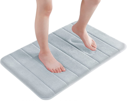Memory Foam Bath Mat Rug, Comfortable, Soft, Super Water Absorption, Machine Wash, Non-Slip for Bathroom 