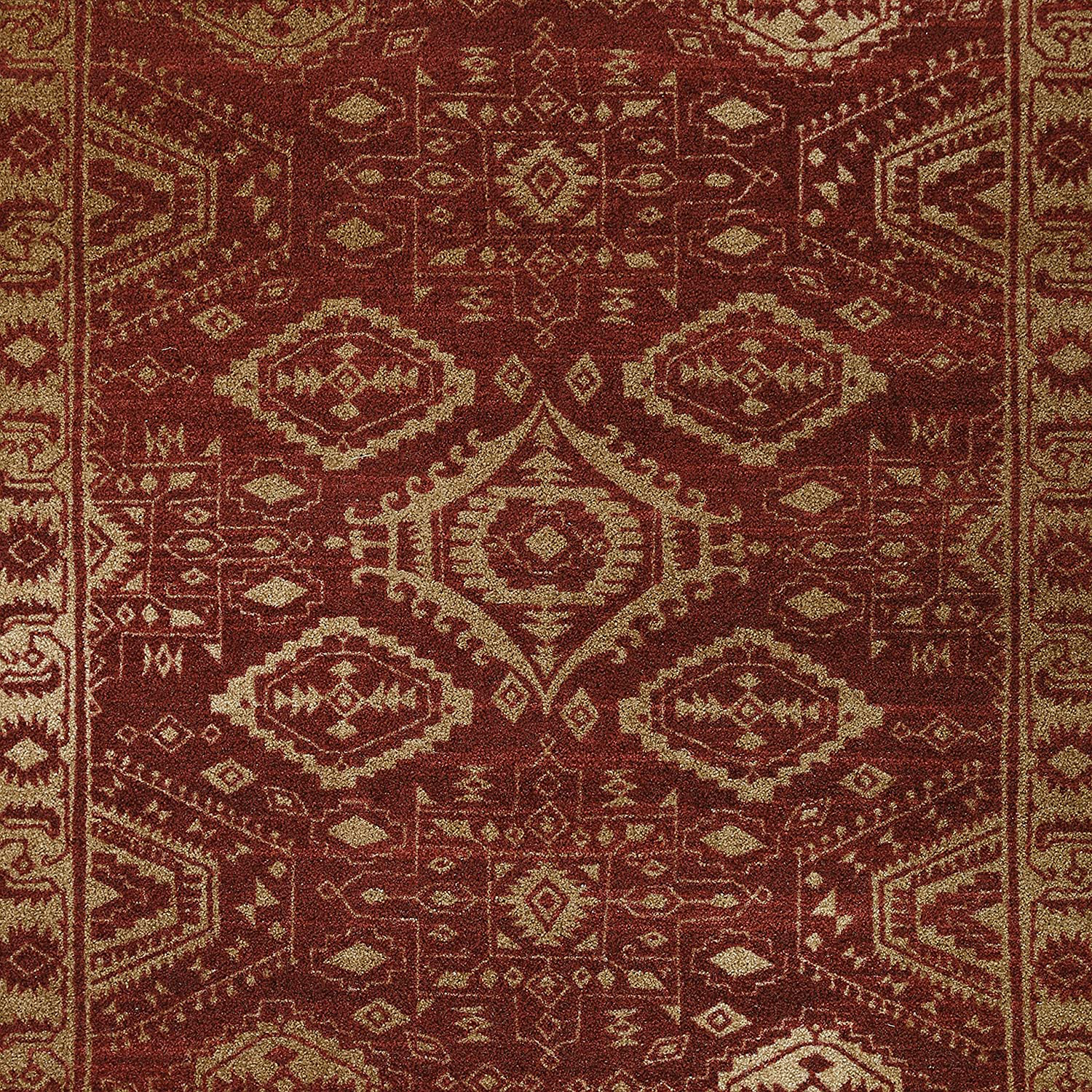 Georgina Traditional Kitchen Rugs Non Skid Accent Area Carpet [Made in USA], 2'6 x 3'10, Winberry/Teal