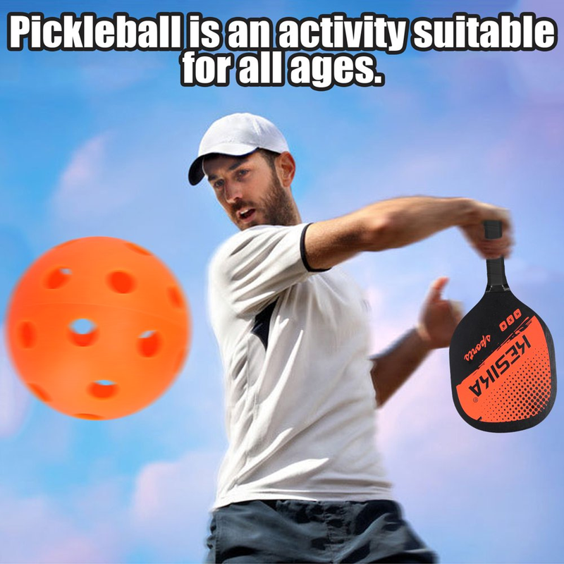 6 Piece Pickleball Paddle Set with 4 Pickleball Balls and Carrying Bag