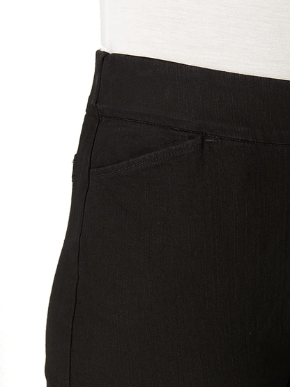 Chic Classic Collection Women's Easy-fit Elastic-Waist Pant