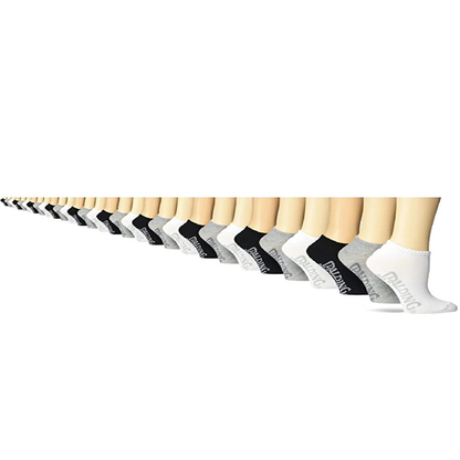 Men's 30-Pack No-Show Socks, Sizes 6.5-12