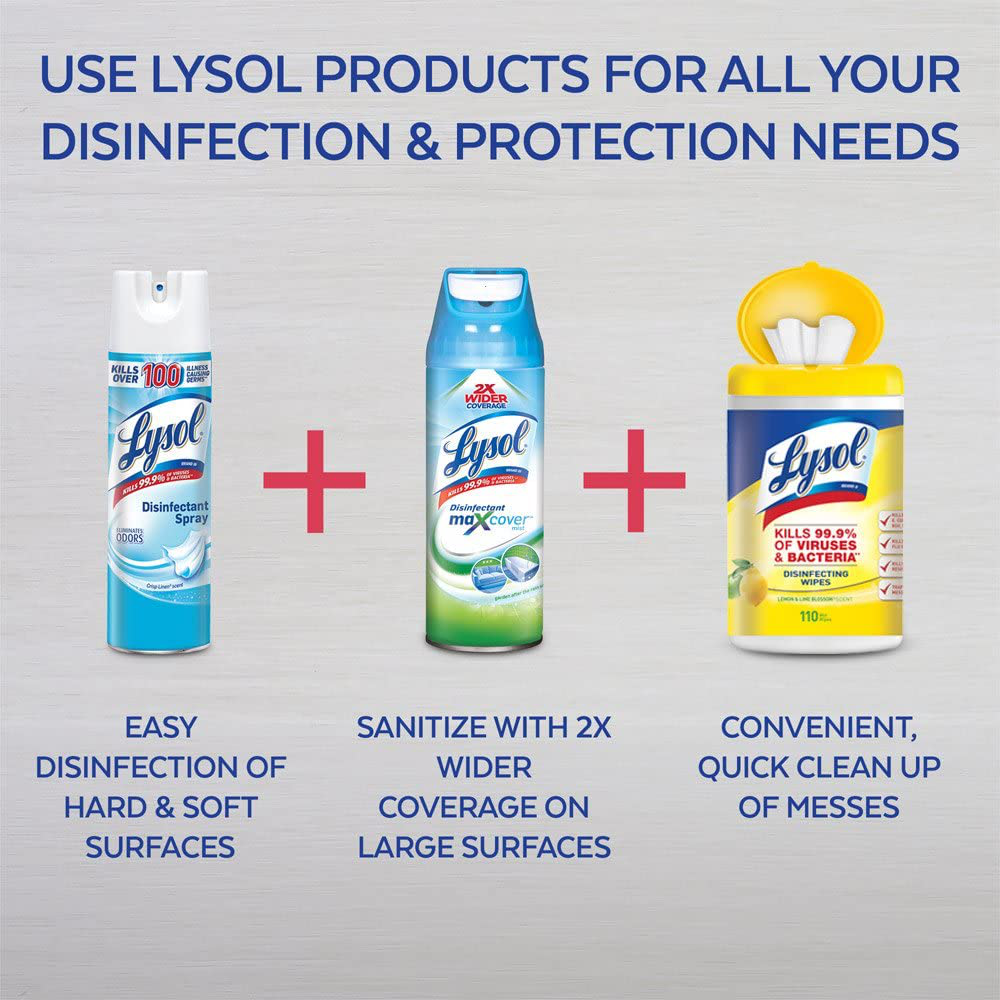 Lysol Disinfectant Spray, Crisp Linen, 12.50 Oz