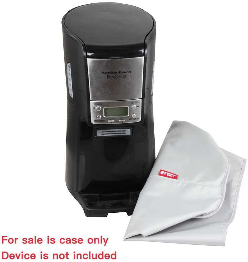 Hermitshell Dust Proof Cover with Soft Velvet Lining for Hamilton Beach 12-Cup Coffee Maker Programmable Brewstation Summit Dispensing Coffee Machine (48464) (Grey)