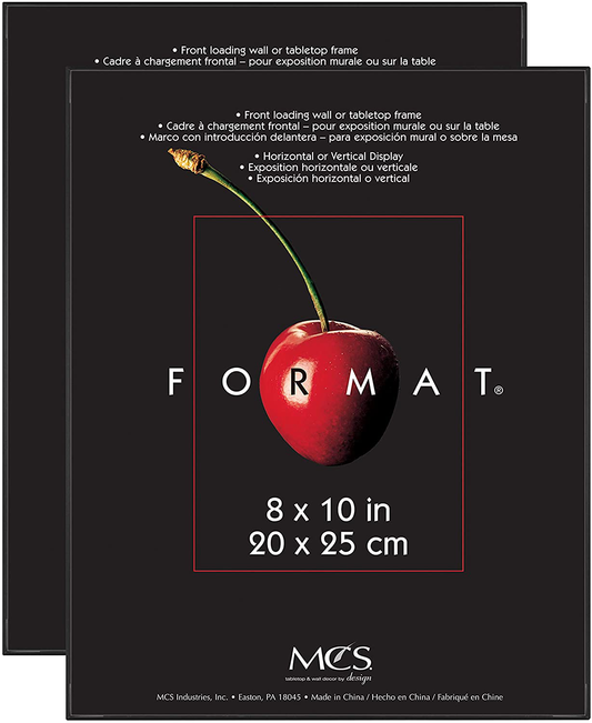 MCS Format Frames, 8 x 10 in, Black, 2 Count