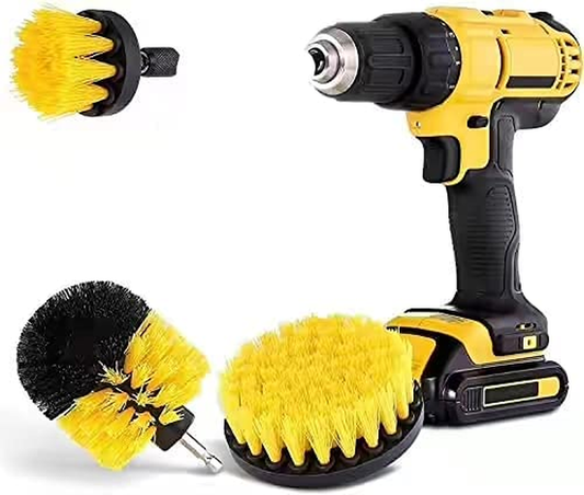 3 Pack All Purpose Drill Brush Power Scrubber Cleaning Brush Set 