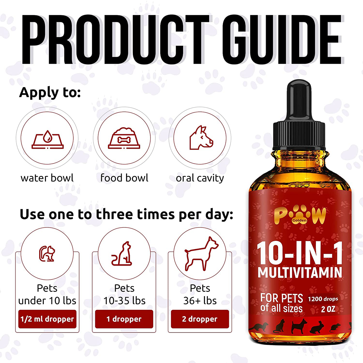 10 In 1 Cat & Dog Multivitamin - Hip & Joint Vitamins For Dogs + Vitamins C, D, B1-12 - Cranberry Supplement For Dogs & Cat Vitamins - Bladder, Kidney, Skin, Joint Support - Glucosamine Dog Supplement