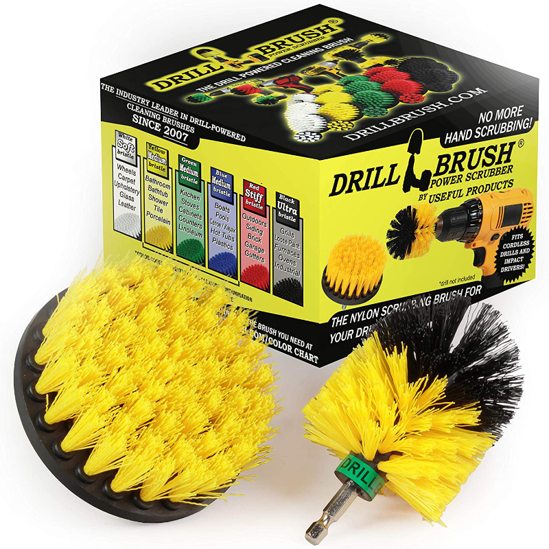 2 Piece BBQ Grill Brush Accessory Set For Power Drill
