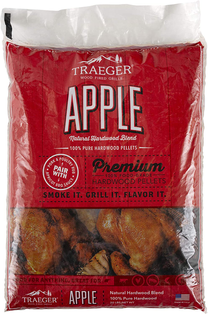 Traeger Grills PEL307 Alder 100% All-Natural Hardwood Pellets Grill, Smoke, Bake, Roast, Braise and BBQ, 20 lb. Bag