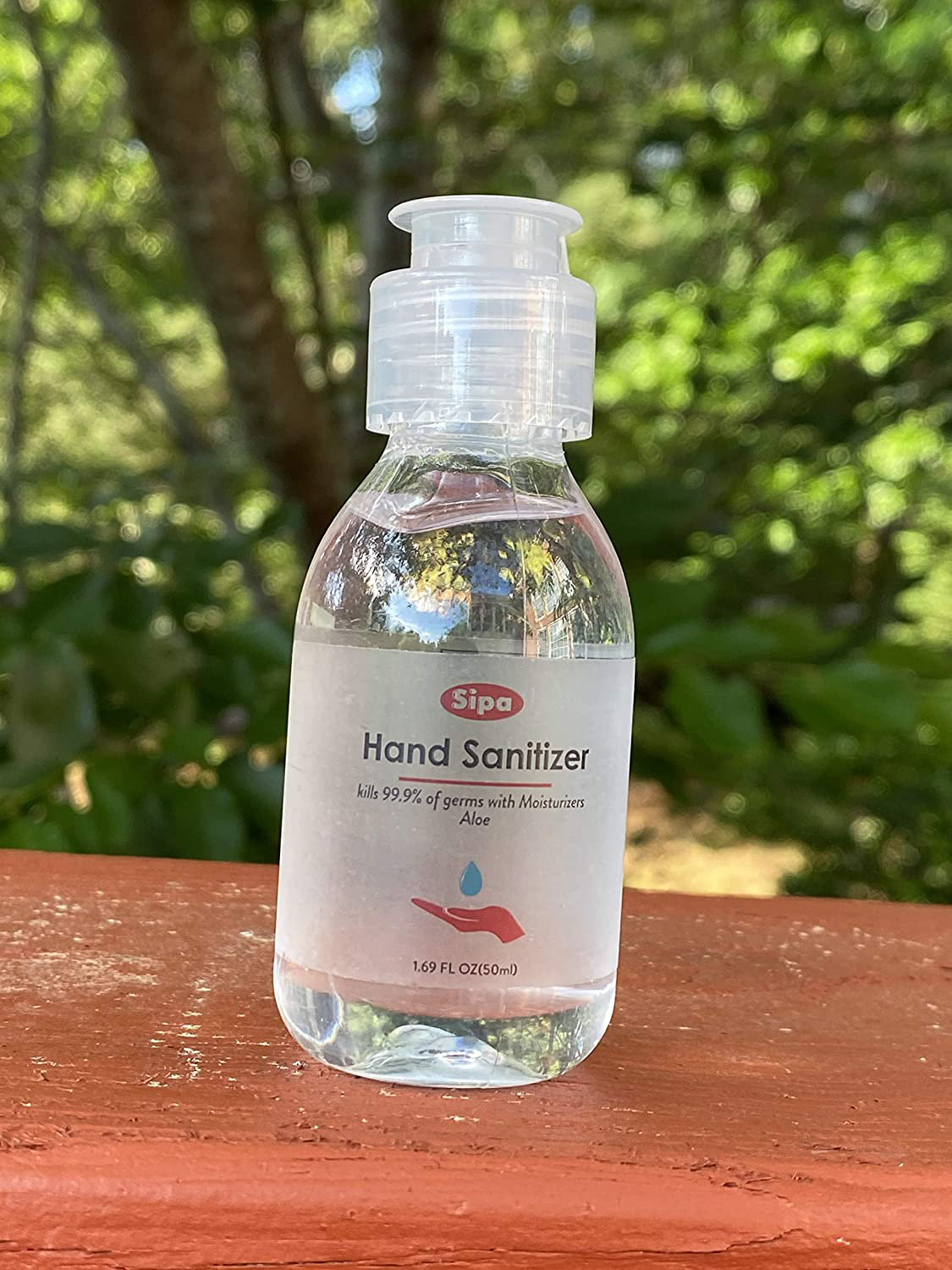 Sipa Bulk Hand Sanitizer Travel Size Bundle 1.69 oz (Pack of 50) 75% Ethyl Alcohol, Protect Against Germs with Vitamin E Formula
