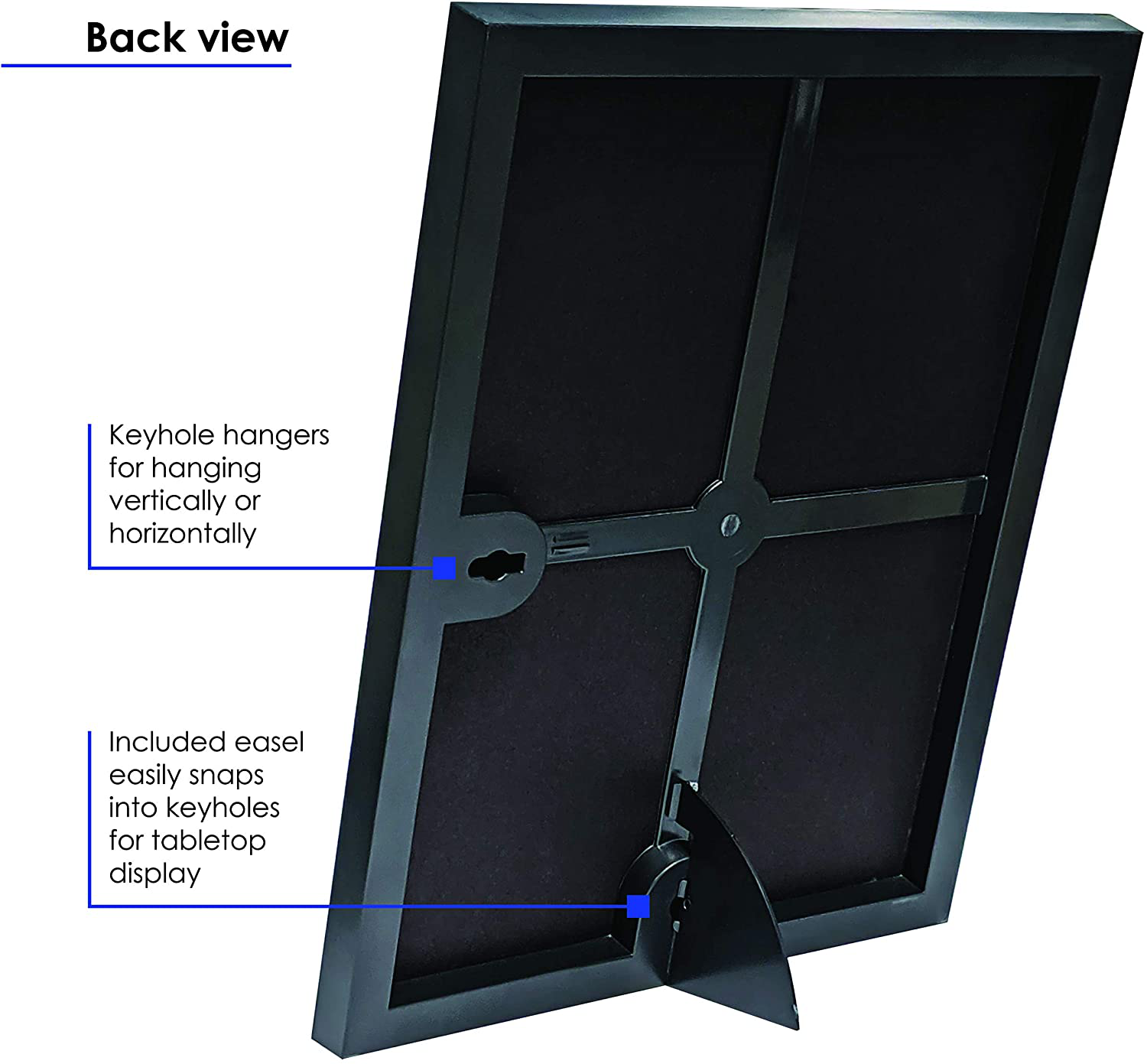 Standard Goods Home Décor 4x6 inch front loading picture frame, 12-pack of Black for wall or table, horizontal or vertical display
