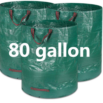 Multi-Pack Reusable Heavy Duty Garden Waste Bags With 4 Handles