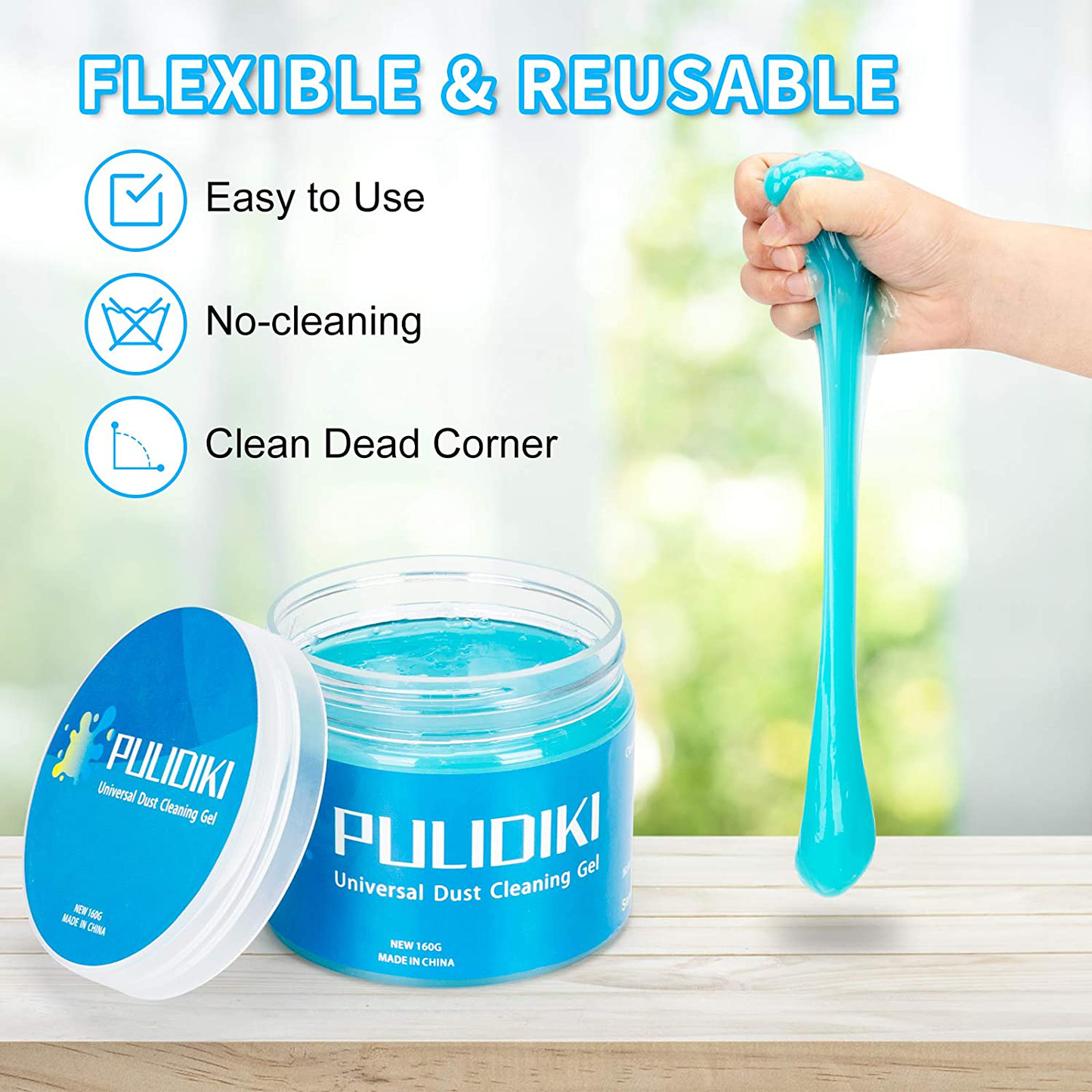 Cleaning Gel for Car, Car Cleaning Kit Universal Detailing Automotive Dust Car Crevice Cleaner Auto Air Vent Interior Detail Removal Putty Cleaning Keyboard Cleaner for Car Vents, PC, Laptops, Cameras