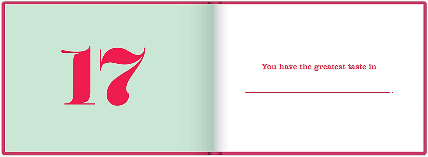Knock Knock Why You're My Bestie Fill in the Love Book Fill-in-the-Blank Gift Journal, 4.5 x 3.25-Inches