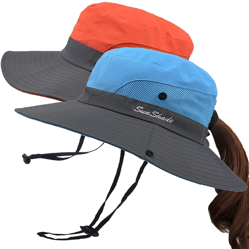 Fishing Sun Bucket Hat for Men or Women 3” Wide Brim UPF 50+