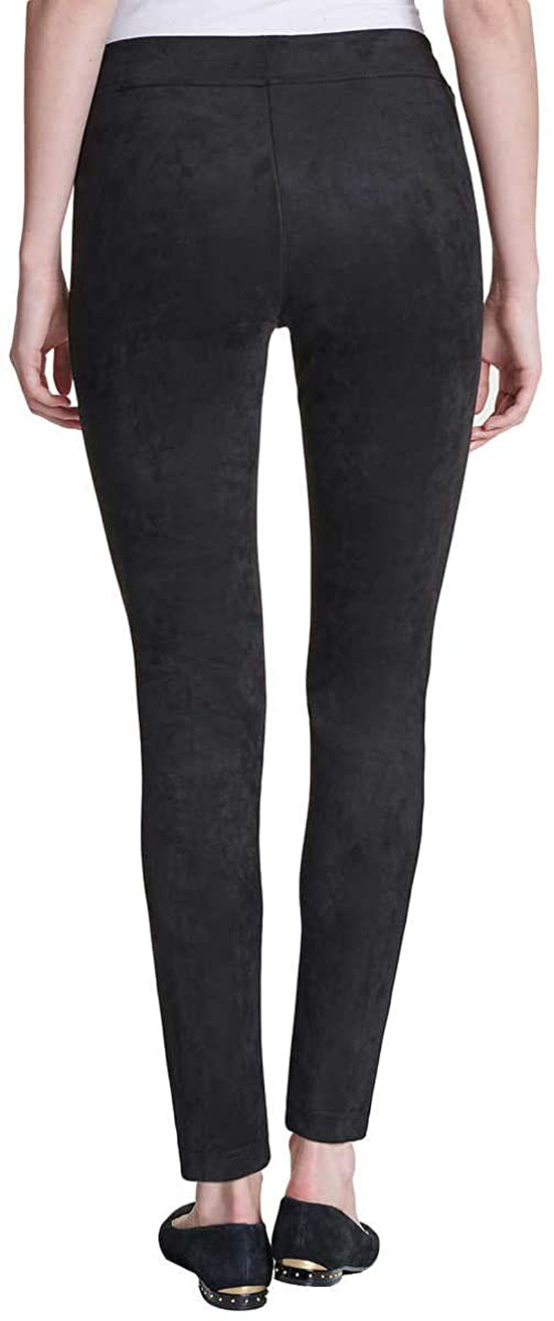 Andrew Marc Women's Super Soft Stretch Faux Suede Pull On Pants