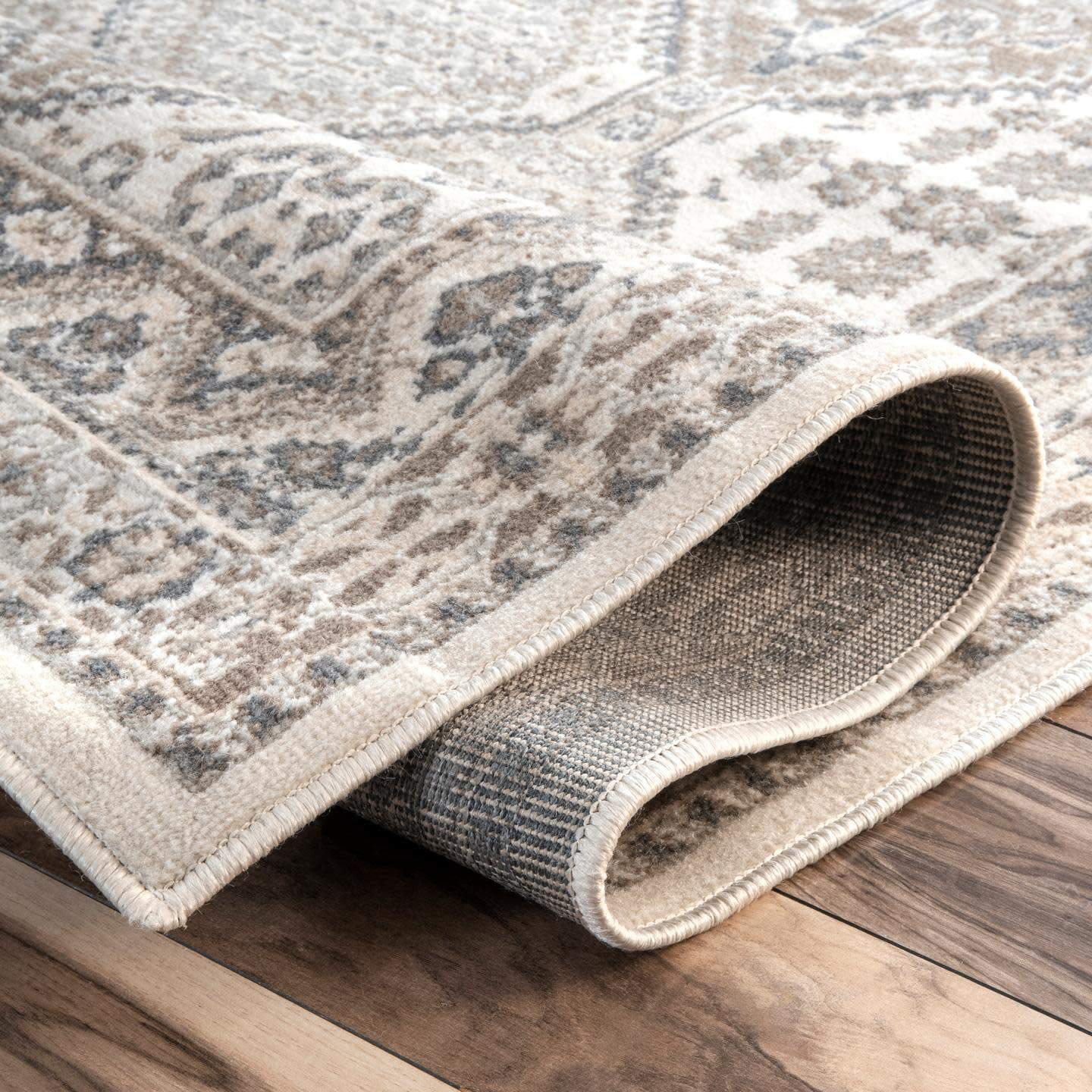 nuLOOM Becca Vintage Tile Runner Rug, 2' 6" x 10', Beige
