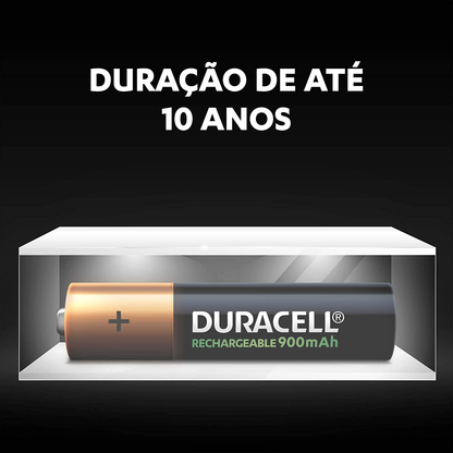 Duracell - Rechargeable AA Batteries - long lasting, all-purpose Double A battery for household and business - 2 count