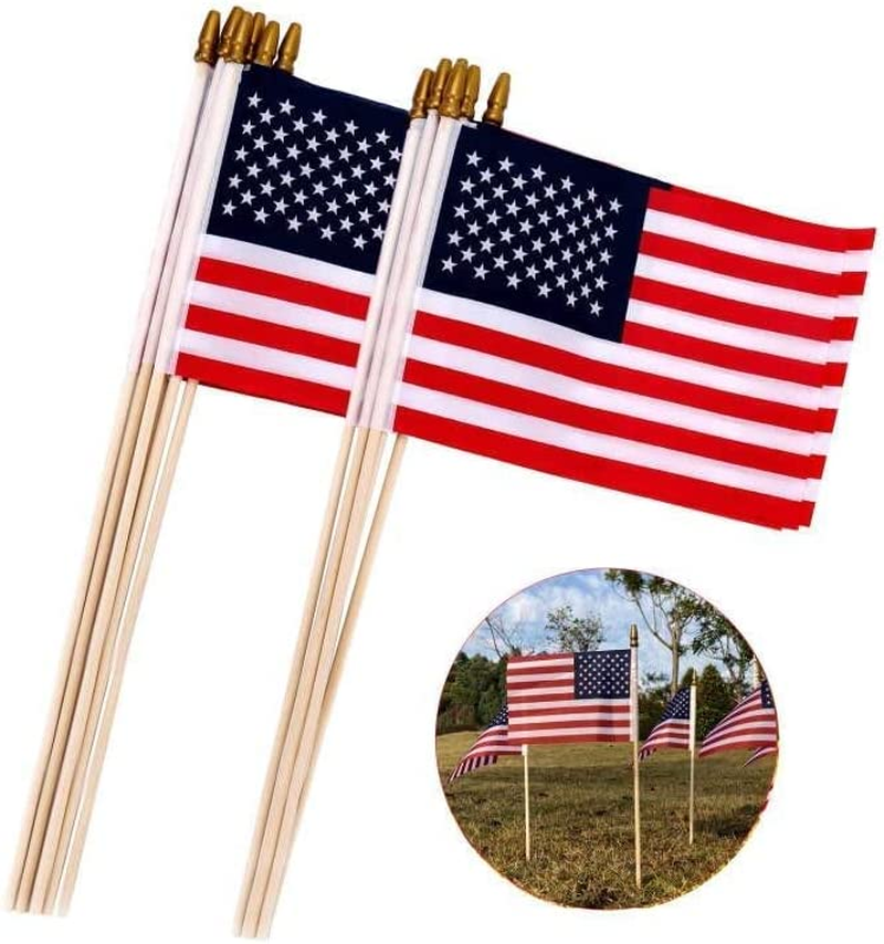Multi-Pack - 4x6 Inch American Flags on Sticks