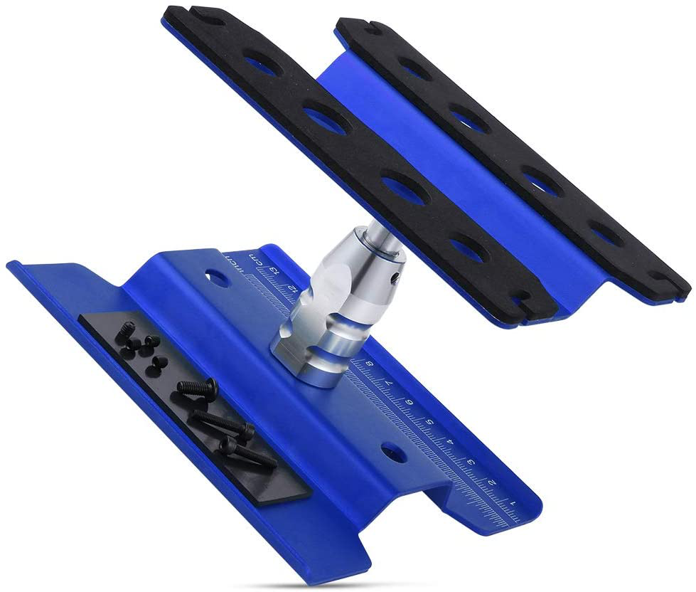 Hobbypark Aluminum Alloy RC Car Work Stand Repair Workstation 360 Degree Rotation Lift Or Lower for 1/8 1/10 1/12 Scale Cars Trucks Buggies