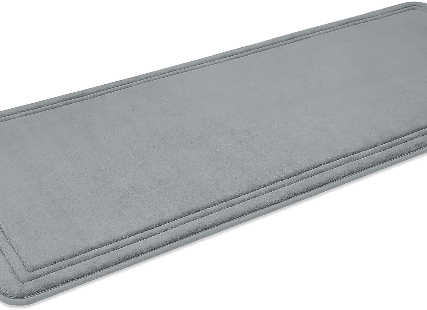 Memory Foam Bath Mat Non Slip Absorbent Super Cozy Velvet Bathroom Rug Carpet, Machine Washable