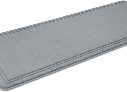 Memory Foam Bath Mat Non Slip Absorbent Super Cozy Velvet Bathroom Rug Carpet, Machine Washable