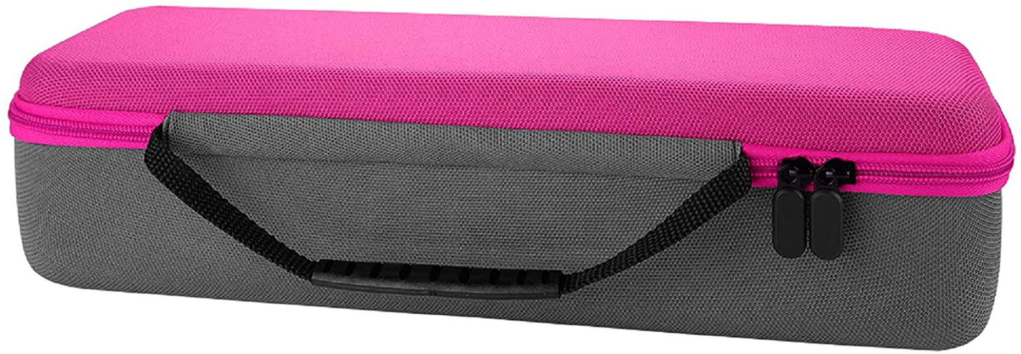 Linkidea Hard Travel Case for Revlon Hair Dryer Brush, Hot Tools One-Step Hair Dryer and Volumizer Styler, Hot Air Brush Carrying Case Box (Rose Red)