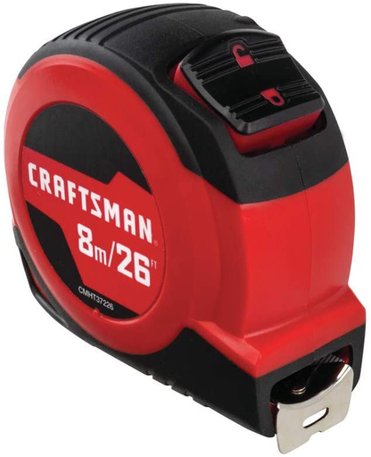 CRAFTSMAN Tape Measure, Self-Lock, 25-Foot with Stud Finder, 3/4-Inch Depth and Torpedo Level, 9-Inch (CMHT82390, CMHT77633 & CMHT37225S)